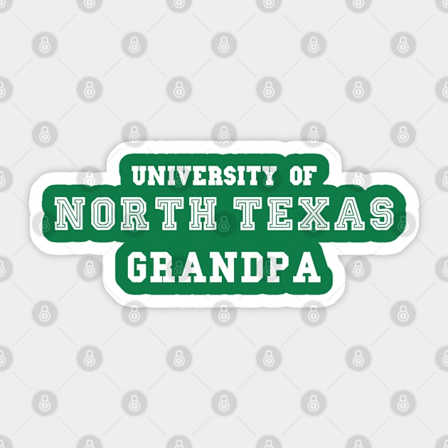 UNT Grandpa Sticker by cowboyknees